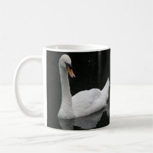Café Hermosa taza de cisne blanco