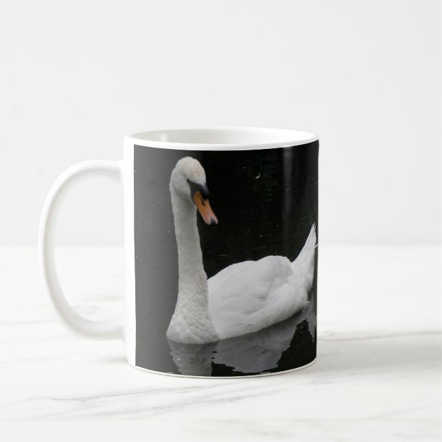 Café Hermosa taza de cisne blanco (Izquierda)