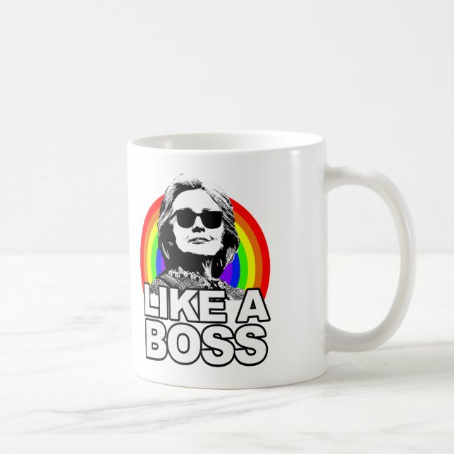 Café Hillary Clinton "como taza de Boss" (Derecha)