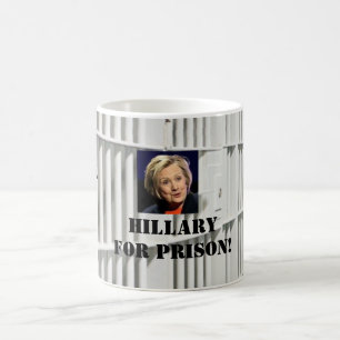 Café Hillary para la taza de la prisión