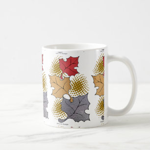 Café Hojas de otoño en una taza