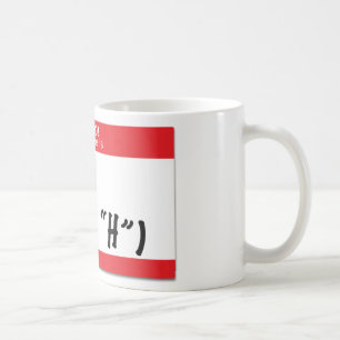 Café Hola mi nombre es….Sara ninguna taza de "H"