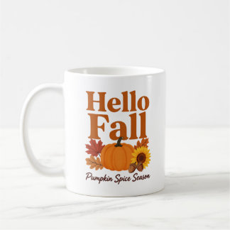 Café Hola Otoño Especias de Calabaza Temporada Taza Oto
