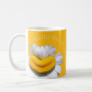Café "hola, sol" Taza de Sonrisa de Manzanilla