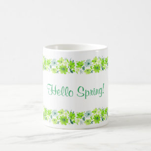 Café Hola taza de la primavera