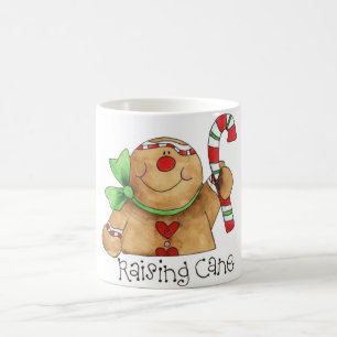 Café Hombre de pan de jengibre que aumenta la taza del