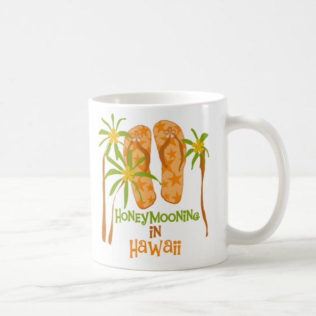 Café Honeymooning en la taza de Hawaii (Derecha)
