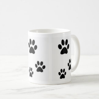 Café Huellas de la taza hermosa de los gatitos