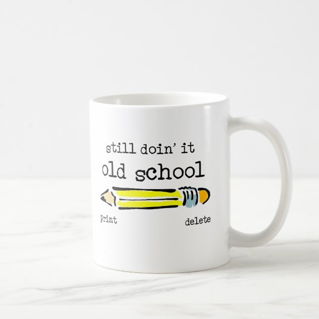 Café Humor divertido de la taza del lápiz de la escuela (Derecha)