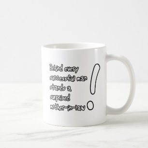 Café Humor divertido sorprendido de la taza de la
