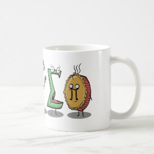 Café i 8 taza de la matemáticas de la suma pi (yo com
