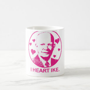 Café I taza de Ike del corazón