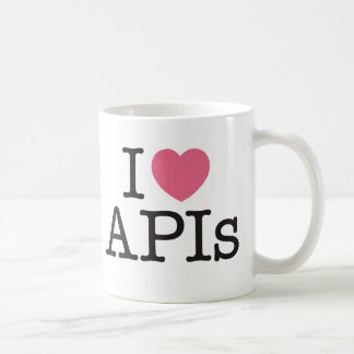 Café I taza de los APIs del corazón