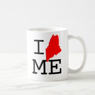 Café I taza de Maine del corazón