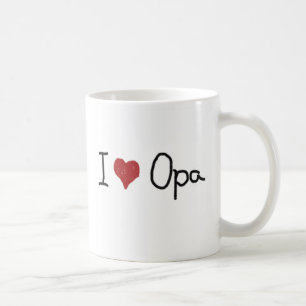 Café I taza de Opa del corazón