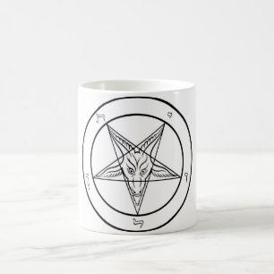 Café Iglesia oficial de Satan Sigil de la taza de