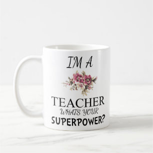 Café Im una taza de la superpotencia del profesor con