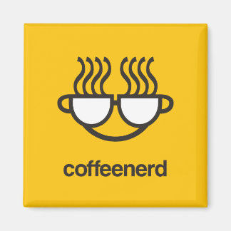 Café Imán amarillo Nerd