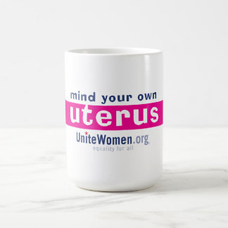 Café Importe de su propia taza del útero