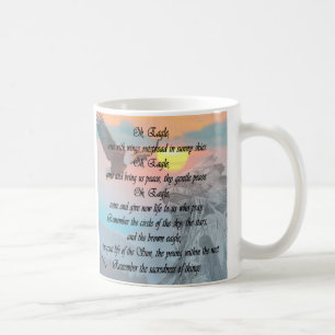 Café Indio, taza del rezo de Eagle del nativo americano