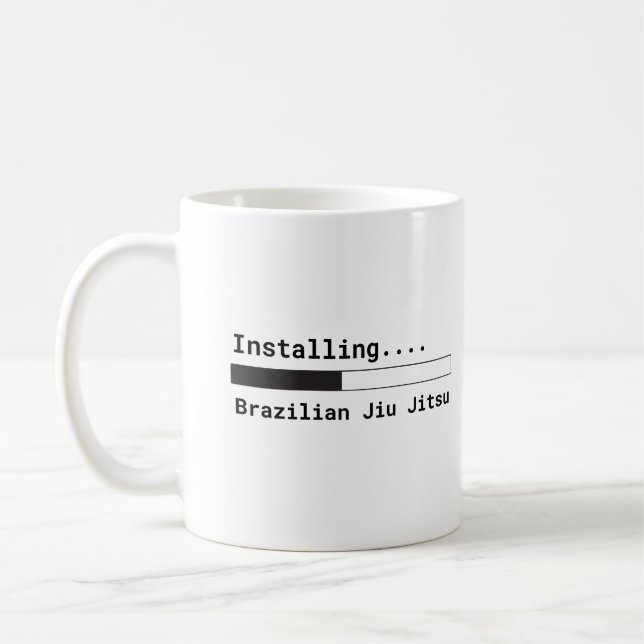 Café "Instalando brasilen@o taza de Jiu Jitsu" (Izquierda)