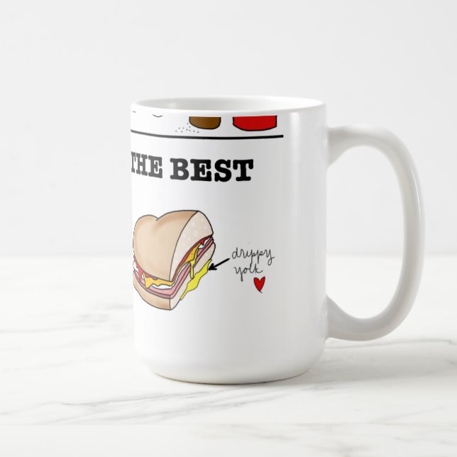 Café Jamón de Taylor, huevo, y taza del queso (Derecha)