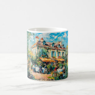 Café Jardín Impresionista Taza de Arte Casa de Verano R