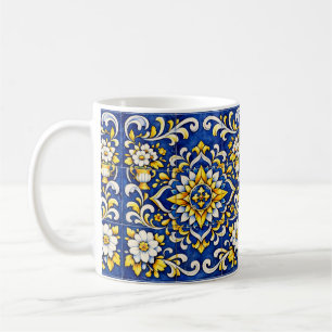 Café Jarrón de Cobalt Azulejo Taza