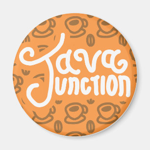 Café Java Junction y Naranja del imán Bean