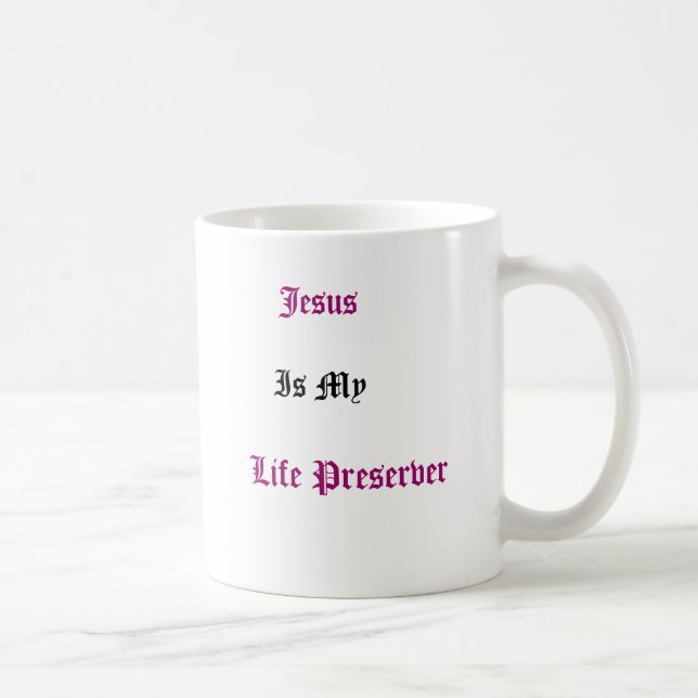 Café Jesús es mi taza del conservante de vida (Derecha)