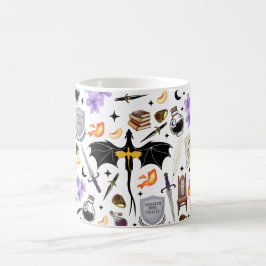 Café Jinete de Dragón Taza Cuarto Alado de Libros