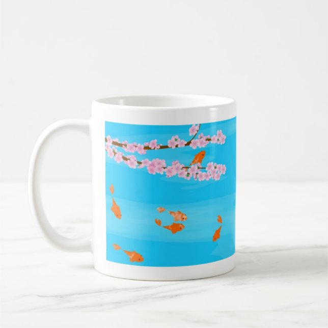 Café Koi y taza de Sakura (Izquierda)