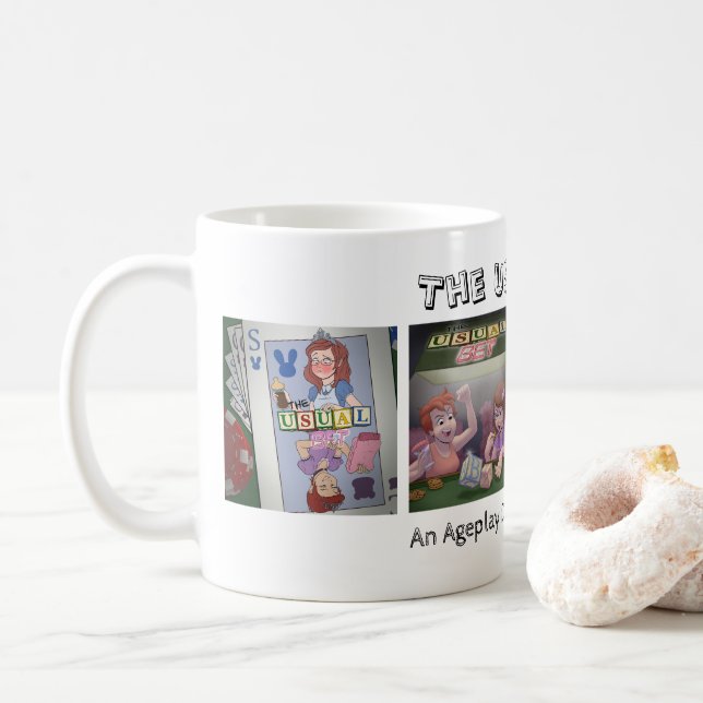 Café La Apuesta Habitual Taza de Arte 4  (Con donut)