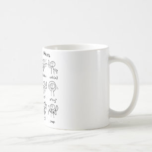 Café La danza hermosa de la matemáticas mueve la taza