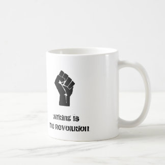 Café La "escritura es taza de la revolución"