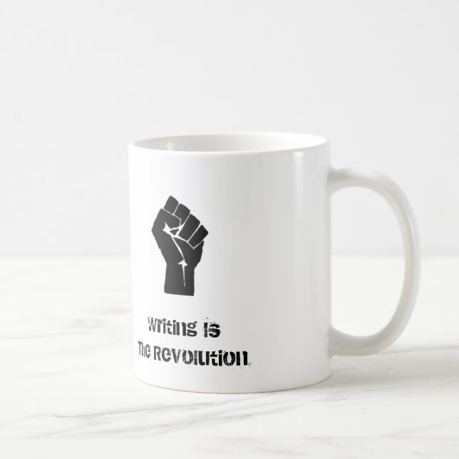 Café La "escritura es taza de la revolución" (Derecha)