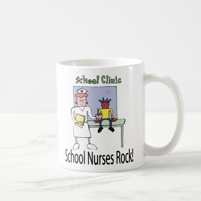 Café La escuela cuida la taza de la roca (Derecha)