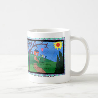 Café La familia es una taza de la bendición