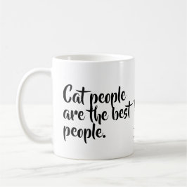Café La gente del gato es la mejor taza de la gente