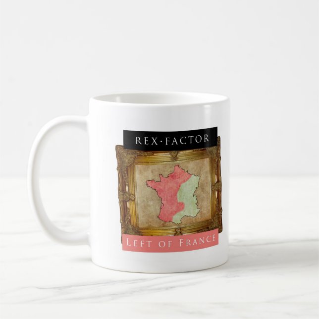 Café La izquierda de Francia, taza llana (Izquierda)