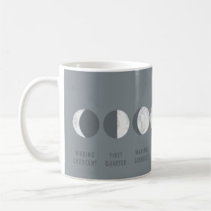 Café La luna de mármol gris organiza la taza