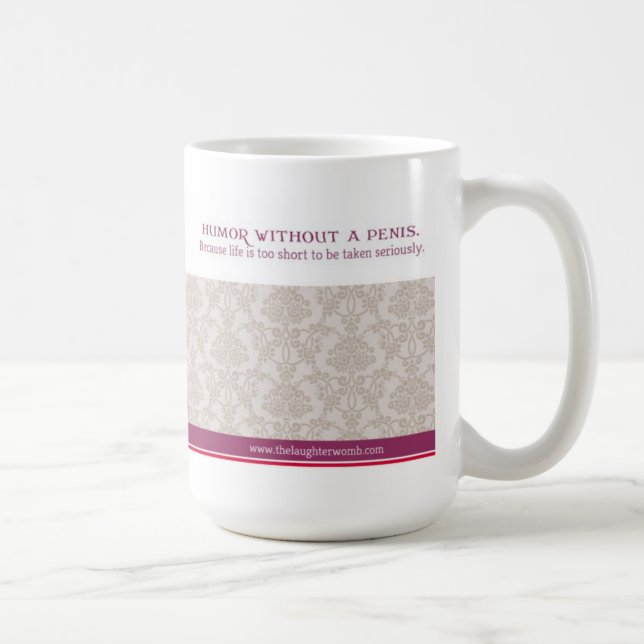 Café La matriz de la risa taza de 15 onzas (Derecha)
