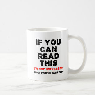 Café La mayoría de la gente puede leer divertida taza