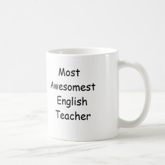 Café La mayoría de la taza del profesor de inglés de