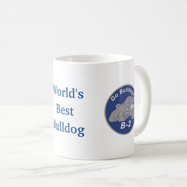 Café La mejor taza de Bulldog del mundo (Anverso derecho)