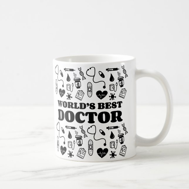 Café La mejor taza de Médico del mundo (Derecha)