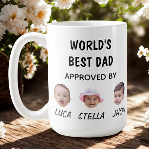 Café La mejor taza de papá del mundo   Personalizado Ba