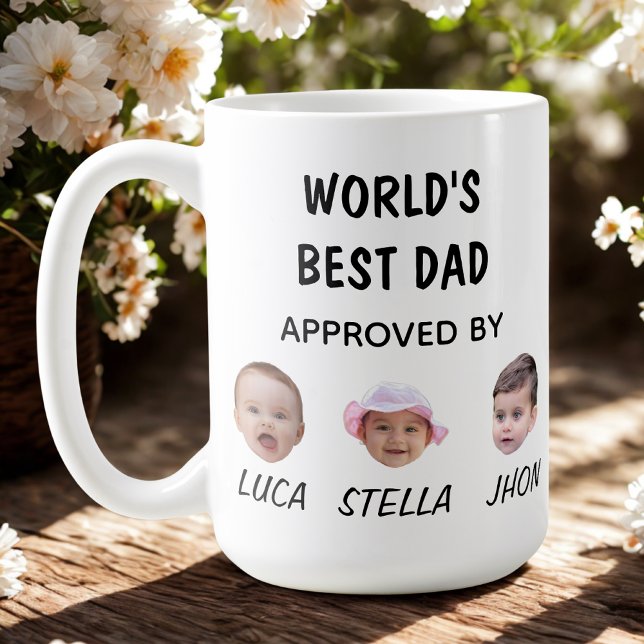 Café La mejor taza de papá del mundo | Personalizado Ba (Subido por el creador)