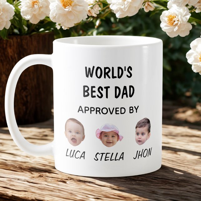 Café La mejor taza de papá del mundo | Personalizado Ba (Subido por el creador)