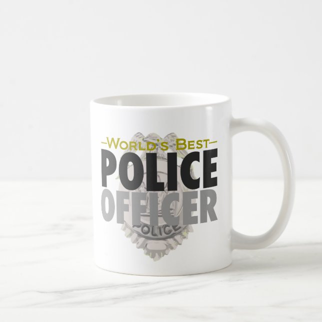Café La mejor taza del oficial de policía del mundo (Derecha)